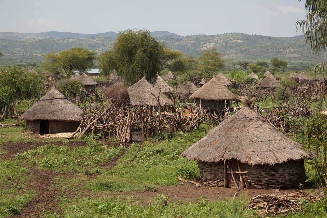 African village.